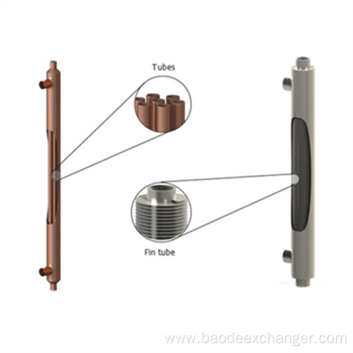 Condenser Sidearm Tube Fin Air Cleaner Heat Exchanger